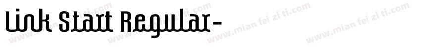 Link Start Regular字体转换